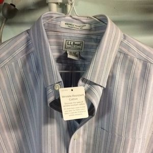 L.L. Bean button down wrinkle free cotton